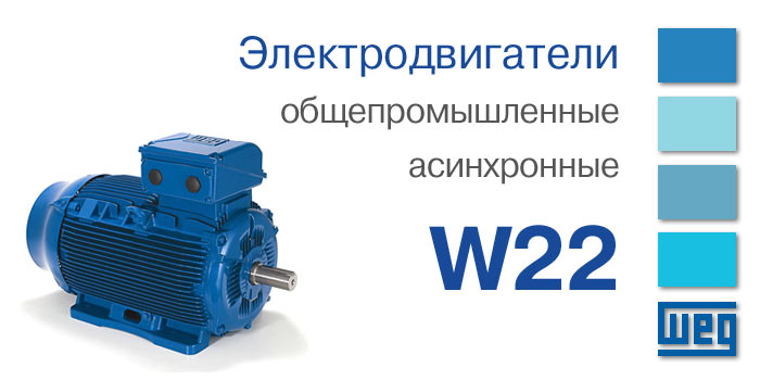 Электродвигатели общепромышленные асинхронные W22